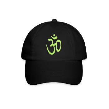 aum, Buddhismus - Baseballkappe - Schwarz/Schwarz - Vorne