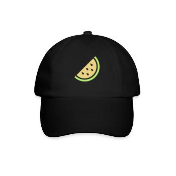 Melone - Baseballkappe - Schwarz/Schwarz - Vorne