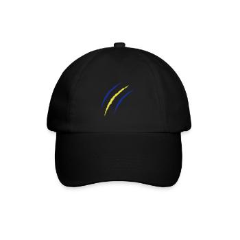 krallen schweden - Baseballkappe - Schwarz/Schwarz - Vorne