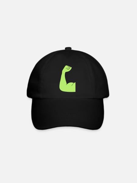 fit - Baseballkappe - Schwarz/Schwarz