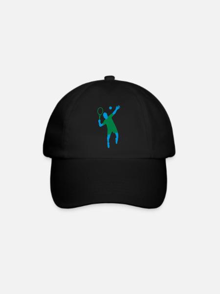 Tennis - Baseballkappe - Schwarz/Schwarz