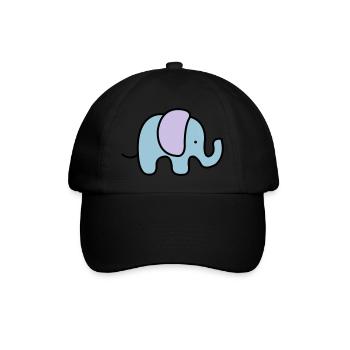baby elefant - Baseballkappe - Schwarz/Schwarz - Vorne
