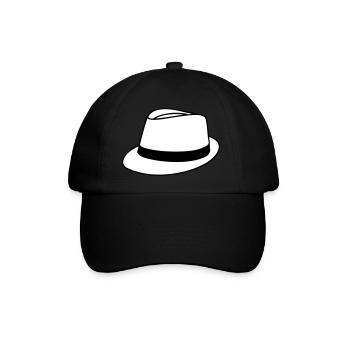 Hut - Baseballkappe - Schwarz/Schwarz - Vorne