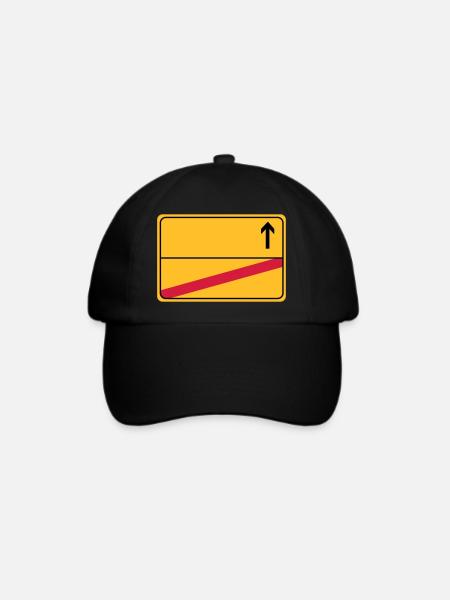 Ortsschild - Baseballkappe - Schwarz/Schwarz