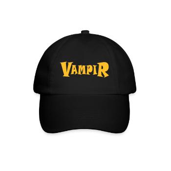 VAMPIR - Baseballkappe - Schwarz/Schwarz - Vorne
