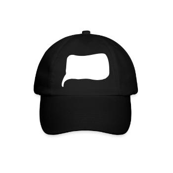 Sprechblase - Baseballkappe - Schwarz/Schwarz - Vorne