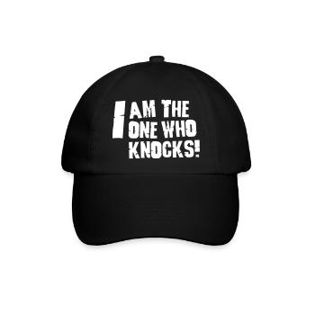 I am the one who knocks - Baseballkappe - Schwarz/Schwarz - Vorne