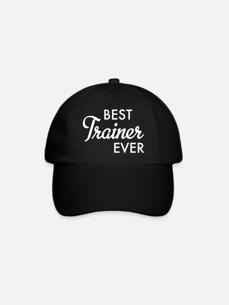best trainer ever - Baseballkappe - Schwarz/Schwarz