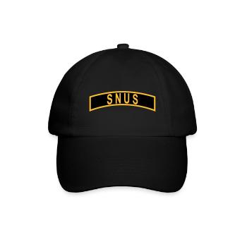 SNUS BOGEN - Baseballkappe - Schwarz/Schwarz - Vorne