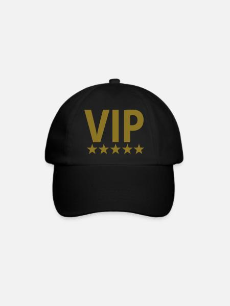 vip 5 star - Baseballkappe - Schwarz/Schwarz