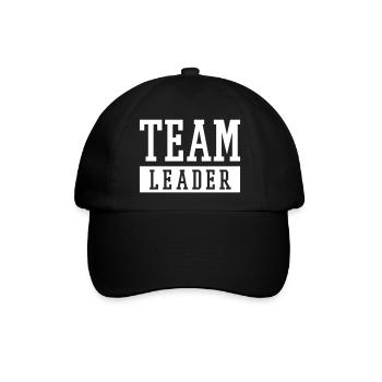 Team Leader - Baseballkappe - Schwarz/Schwarz - Vorne