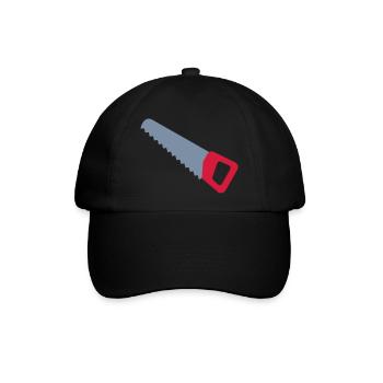 Säge - Baseballkappe - Schwarz/Schwarz - Vorne