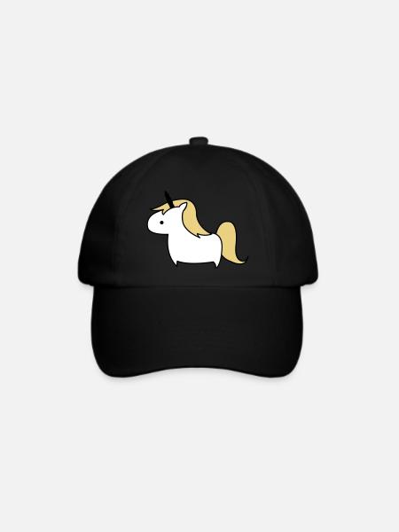 unicorn_002 - Baseballkappe - Schwarz/Schwarz