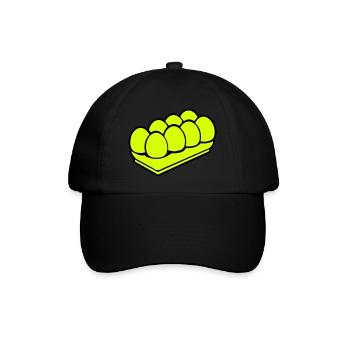 Eier symbol - Baseballkappe - Schwarz/Schwarz - Vorne