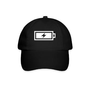 Auftanken / Charge - Baseballkappe - Schwarz/Schwarz - Vorne