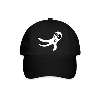 Gespenst - Baseballkappe - Schwarz/Schwarz - Vorne