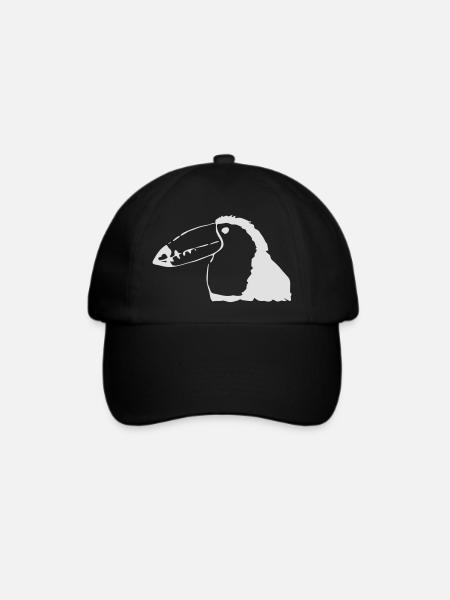Tukan ähnlicher Vogel - Baseballkappe - Schwarz/Schwarz