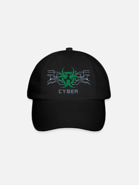 Cyber Punk - Cyber Goth Design (vektor) - Baseballkappe - Schwarz/Schwarz