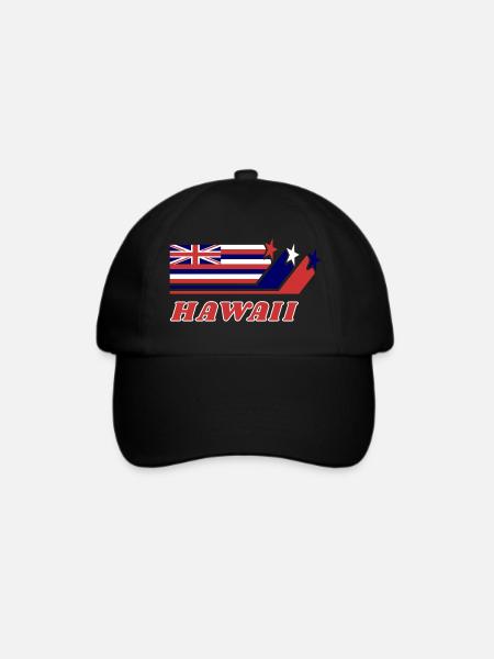 Hawaii Flagge Geschenk Honolulu - Baseballkappe - Schwarz/Schwarz