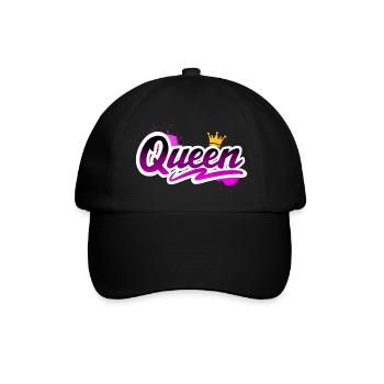 Queen - Baseballkappe - Schwarz/Schwarz - Vorne