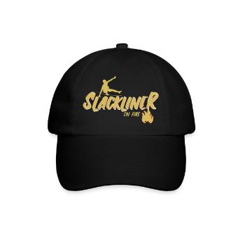 Slackline - Baseballkappe - Schwarz/Schwarz - Vorne