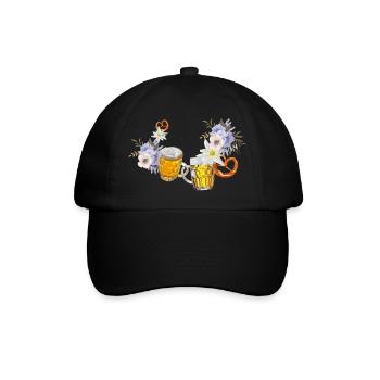 tracht - Baseballkappe - Schwarz/Schwarz - Vorne