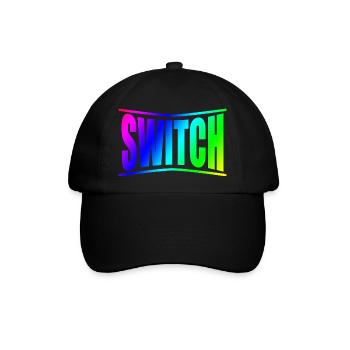 Swich BDSM Bondage Disziplinen - Baseballkappe - Schwarz/Schwarz - Vorne