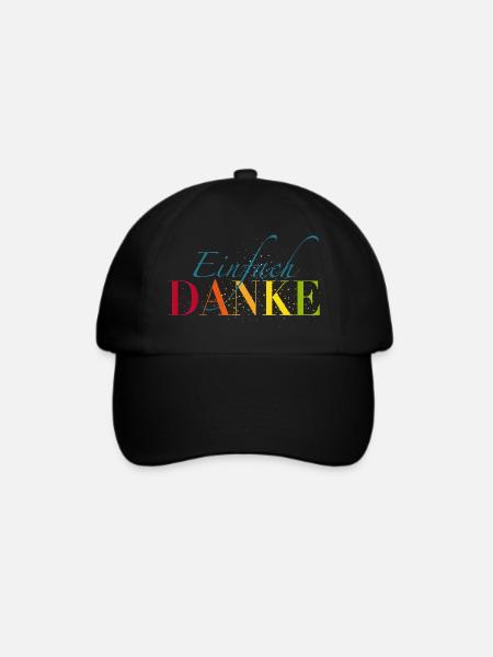 Einfach Dankeschön sagen - Baseballkappe - Schwarz/Schwarz