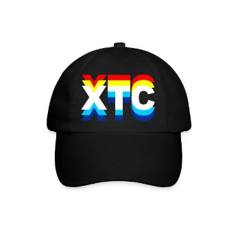XTC, Ecstasy, Drogen - Baseballkappe - Schwarz/Schwarz - Vorne