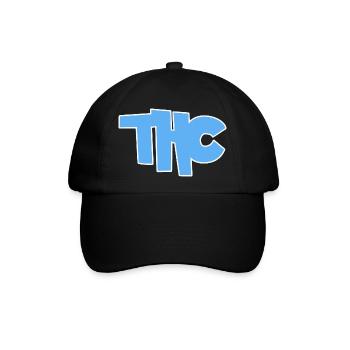 THC - Baseballkappe - Schwarz/Schwarz - Vorne