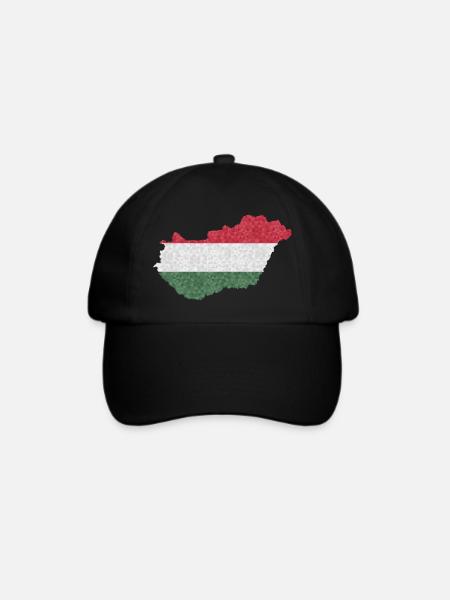 Ungarn Flagge Ungarische Fahne Balaton Hungary - Baseballkappe - Schwarz/Schwarz