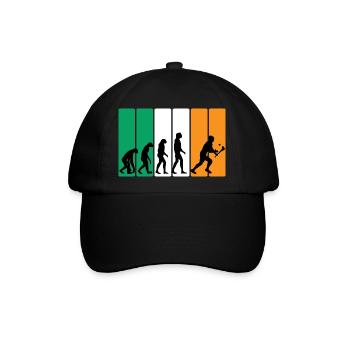 Die Evolution von Hurling - Baseballkappe - Schwarz/Schwarz - Vorne