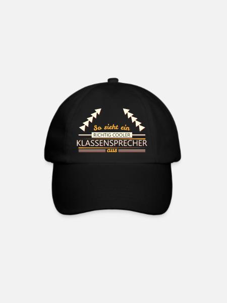 Klassensprecher - Baseballkappe - Schwarz/Schwarz