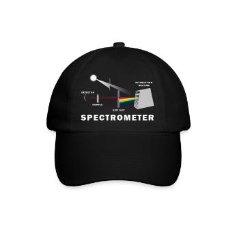 Wie funktioniert ein Spektrometer? - Baseballkappe - Schwarz/Schwarz - Vorne