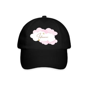 Influencer - Baseballkappe - Schwarz/Schwarz - Vorne