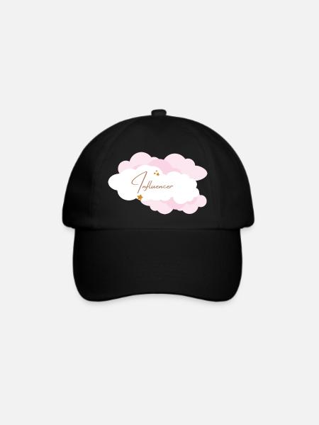Influencer - Baseballkappe - Schwarz/Schwarz