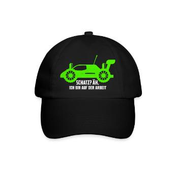 Schatz? Äh, Ich bin auf der Arbeit Modellbau RC C - Baseballkappe - Schwarz/Schwarz - Vorne