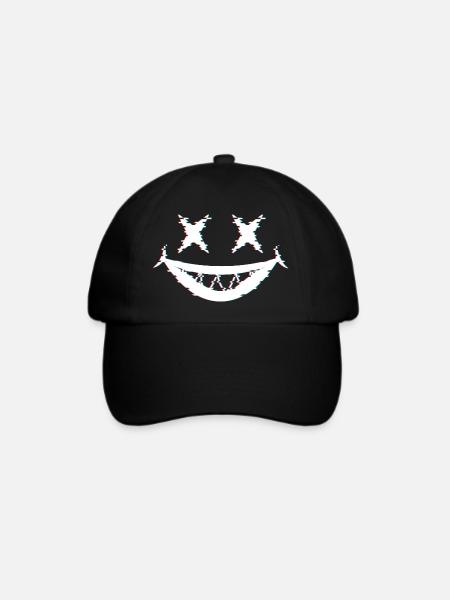 Joker Glitch - Baseballkappe - Schwarz/Schwarz