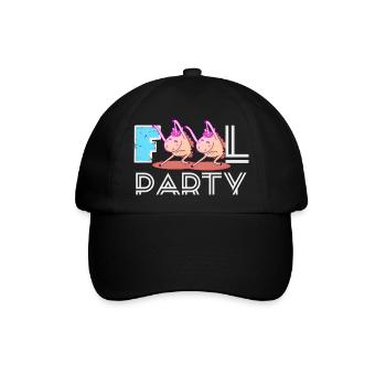 Fools Party - Baseballkappe - Schwarz/Schwarz - Vorne