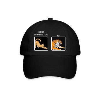 Np Krankenschwester Praktiker Präzeptor Lustige Meme-Geschenke - Baseballkappe - Schwarz/Schwarz - Vorne