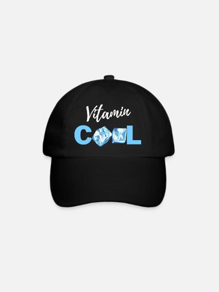 Vitamine COOL - Baseballkappe - Schwarz/Schwarz