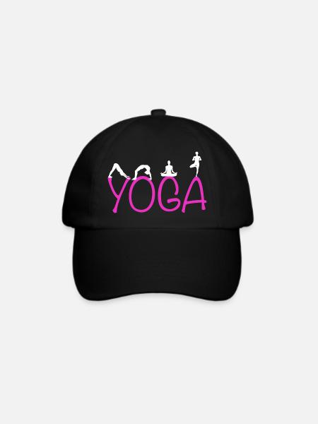 Yoga Outfit - Baseballkappe - Schwarz/Schwarz