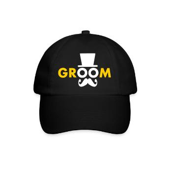 Groom - Baseballkappe - Schwarz/Schwarz - Vorne