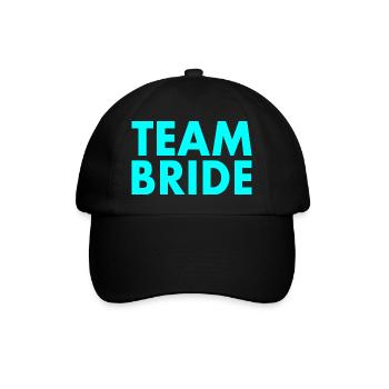 Team bride - Baseballkappe - Schwarz/Schwarz - Vorne