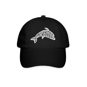 Kultur der Inkas, Delfin - Baseballkappe - Schwarz/Schwarz - Vorne