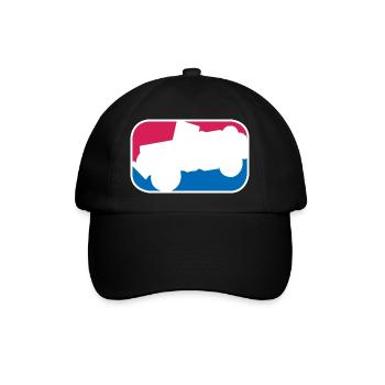 Geländewagen SUV Allrad offroad lustiges Geschenk - Baseballkappe - Schwarz/Schwarz - Vorne