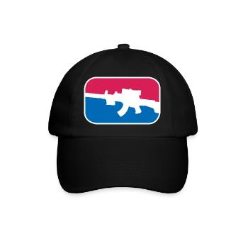 AK47 Gewehr Spezialeinheit Soldaten Geschenk - Baseballkappe - Schwarz/Schwarz - Vorne