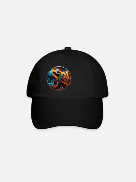 "Sci-fi" Graffiti Theme 1 - Baseballkappe - Schwarz/Schwarz