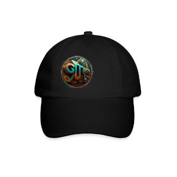 "Sci-fi" Graffiti Theme 3 - Baseballkappe - Schwarz/Schwarz - Vorne