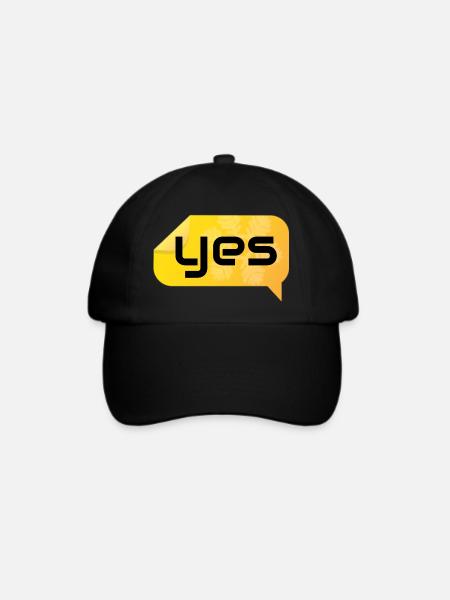 yes - Baseballkappe - Schwarz/Schwarz